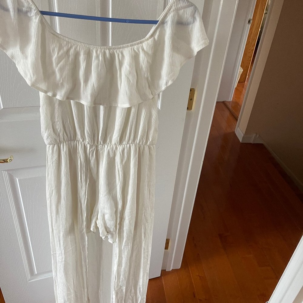Dee Ely White Jumpsuit